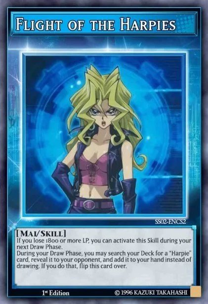 Flight of the Harpies trading card