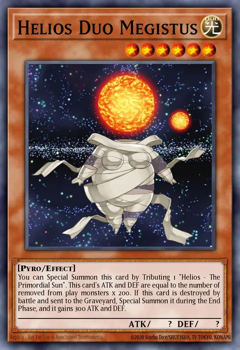 Helios Duo Megistus trading card