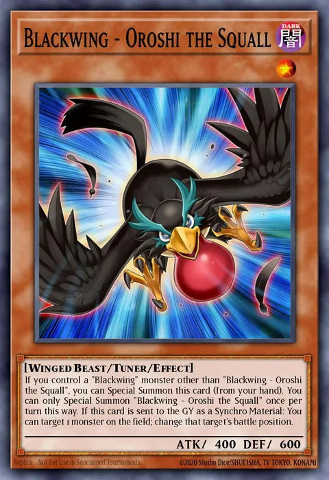 Blackwing - Oroshi the Squall trading card