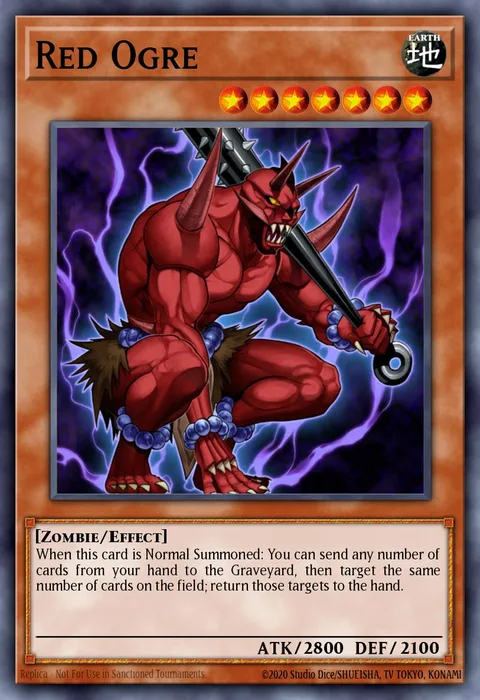 Red Ogre trading card