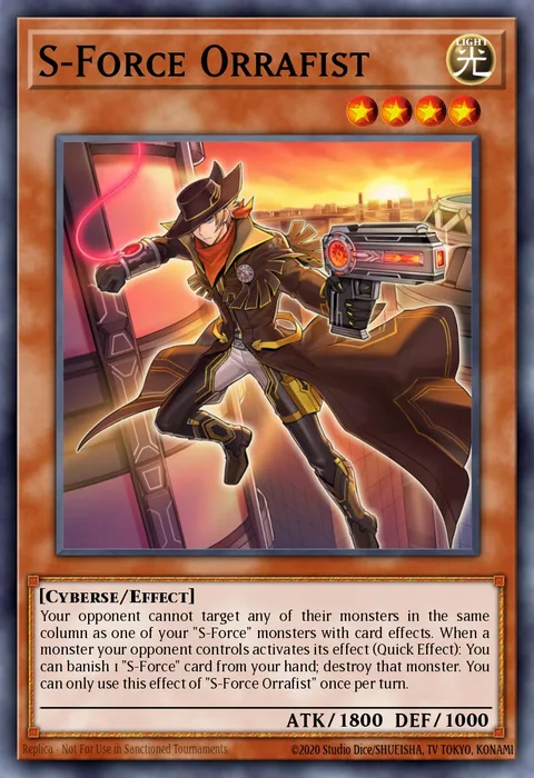 S-Force Orrafist trading card