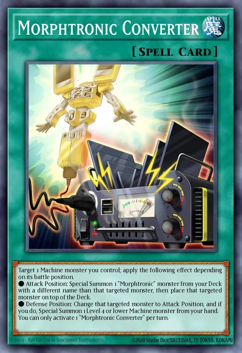 Morphtronic Converter trading card