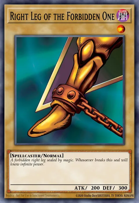 Right Leg of the Forbidden One trading card
