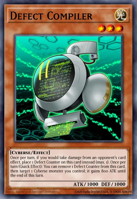 Defect Compiler trading card