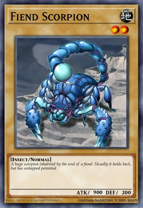 Fiend Scorpion trading card
