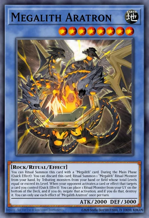 Megalith Aratron trading card