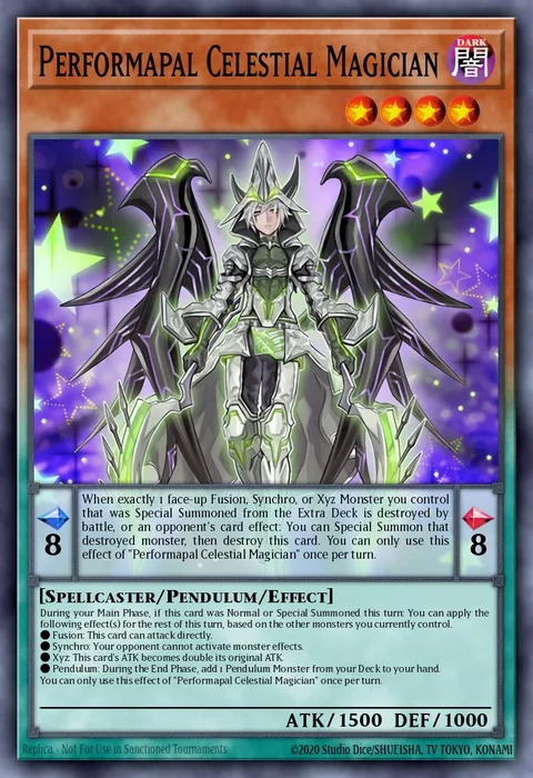 Performapal Celestial Magician trading card