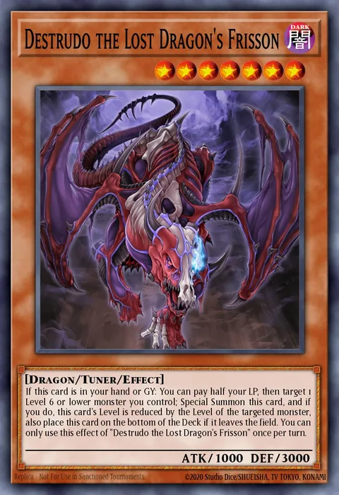 Destrudo the Lost Dragon's Frisson trading card