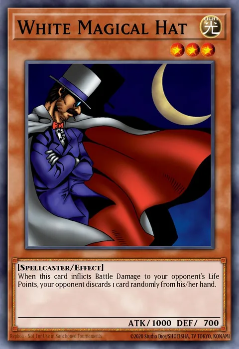 White Magical Hat trading card
