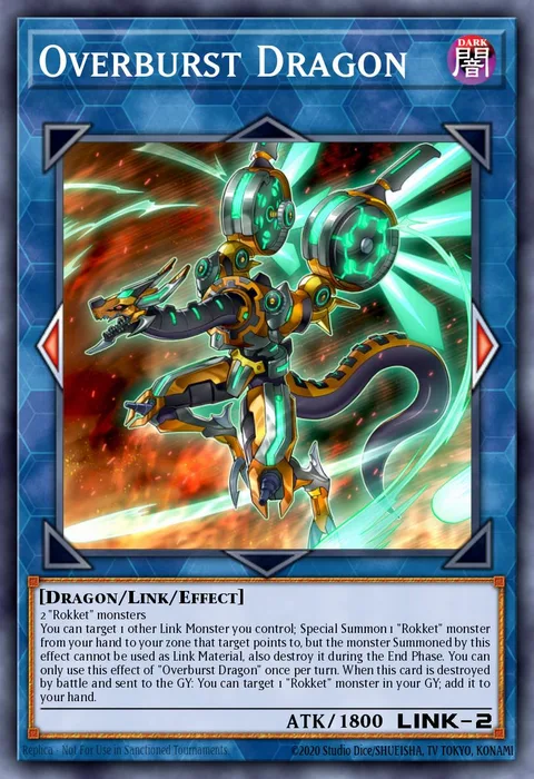 Overburst Dragon trading card