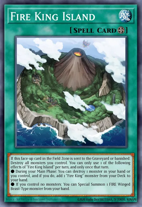 Fire King Island trading card