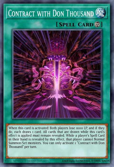 Contract with Don Thousand trading card