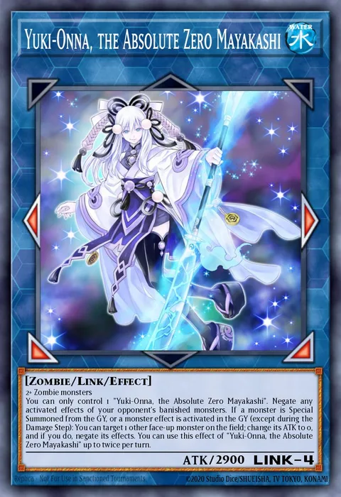 Yuki-Onna, the Absolute Zero Mayakashi trading card