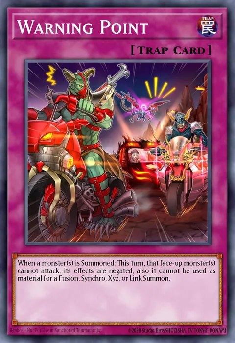 Warning Point trading card