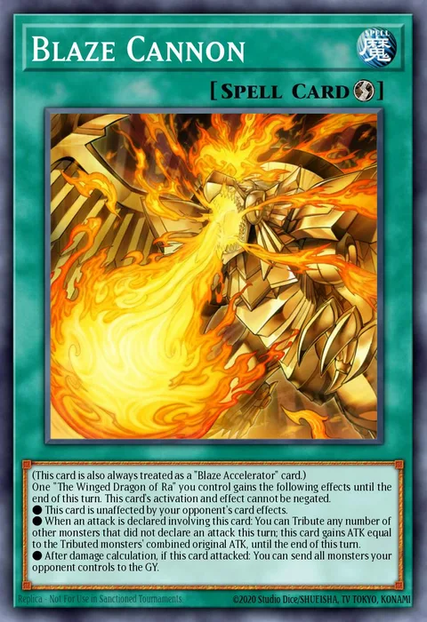 Blaze Cannon trading card