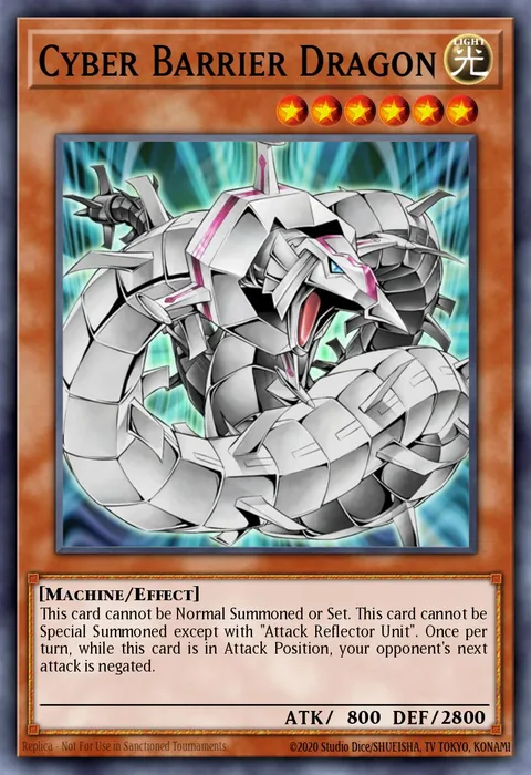 Cyber Barrier Dragon trading card