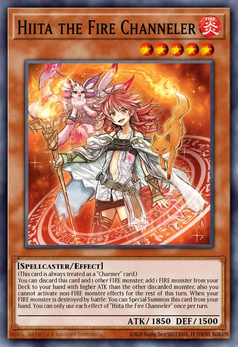 Hiita the Fire Channeler trading card