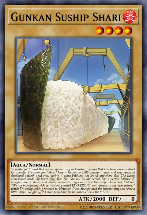 Gunkan Suship Shari trading card