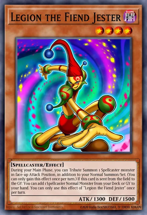 Legion the Fiend Jester trading card