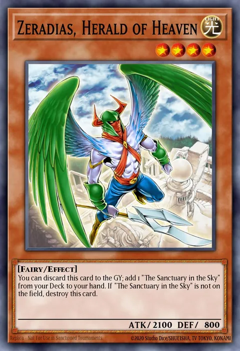 Zeradias, Herald of Heaven trading card