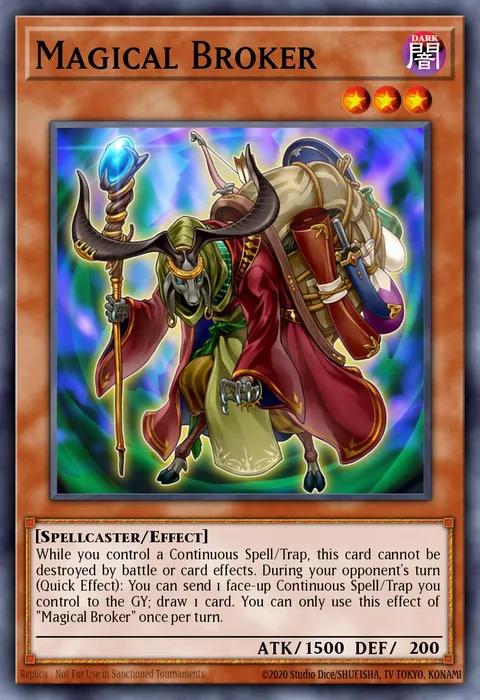 Magical Broker trading card
