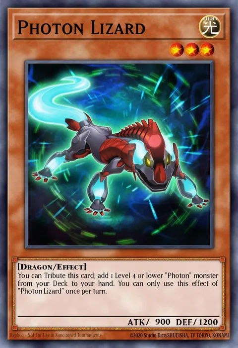 Photon Lizard trading card