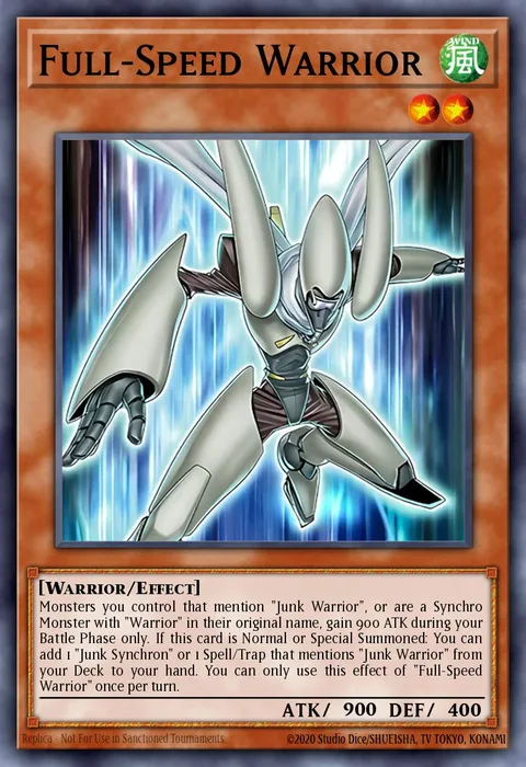 Full-Speed Warrior trading card
