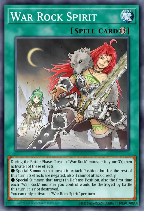War Rock Spirit trading card
