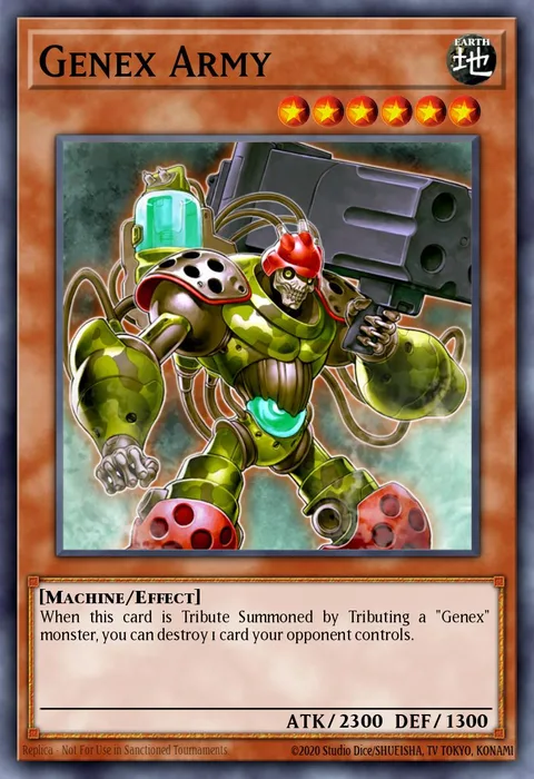 Genex Army trading card