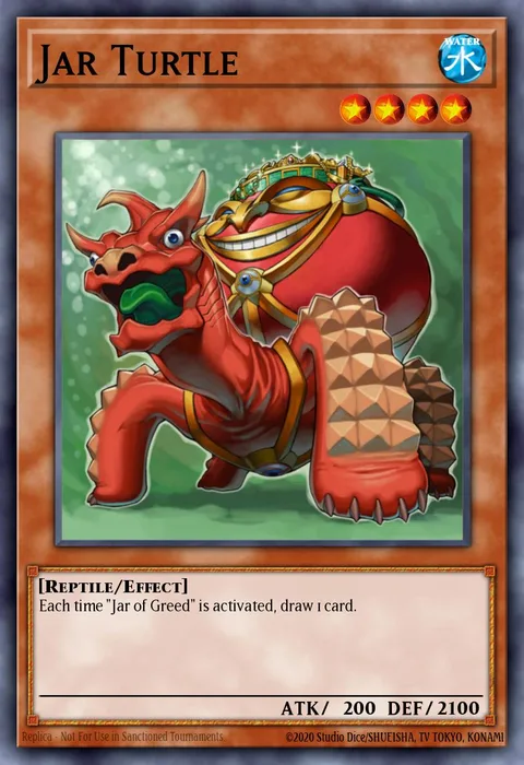 Jar Turtle trading card