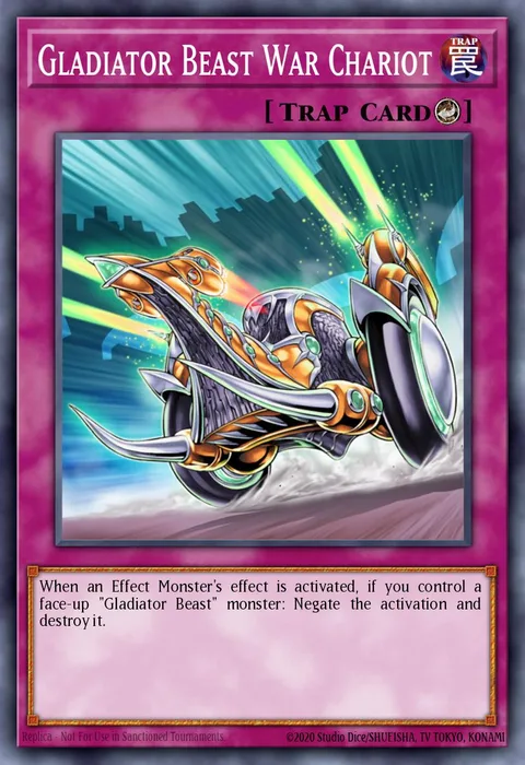 Gladiator Beast War Chariot trading card