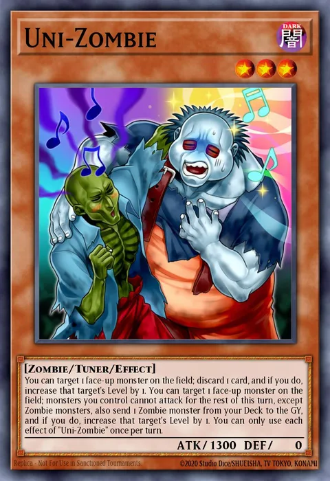 Uni-Zombie trading card