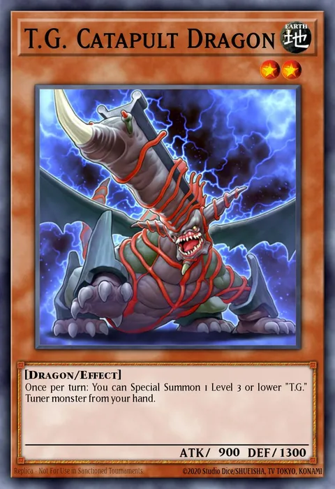 T.G. Catapult Dragon trading card