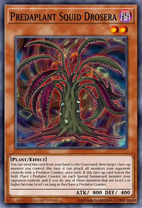 Predaplant Squid Drosera trading card