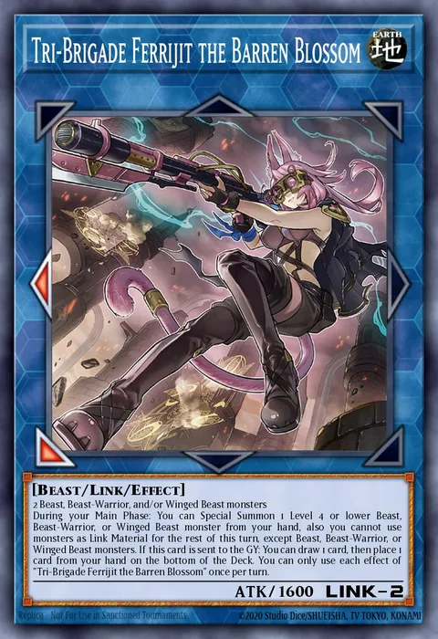 Tri-Brigade Ferrijit the Barren Blossom trading card