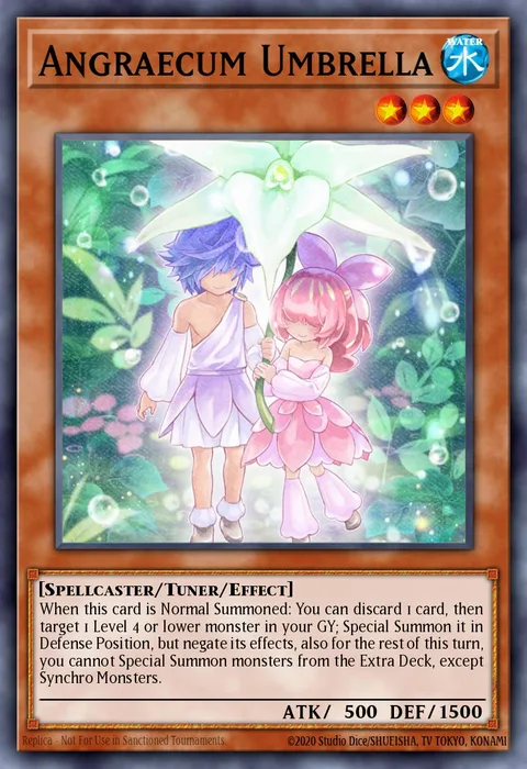 Angraecum Umbrella trading card