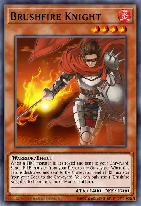 Brushfire Knight trading card