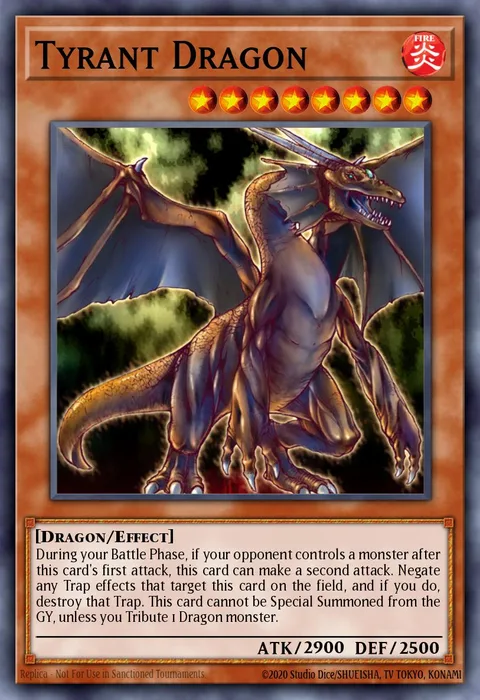 Tyrant Dragon trading card