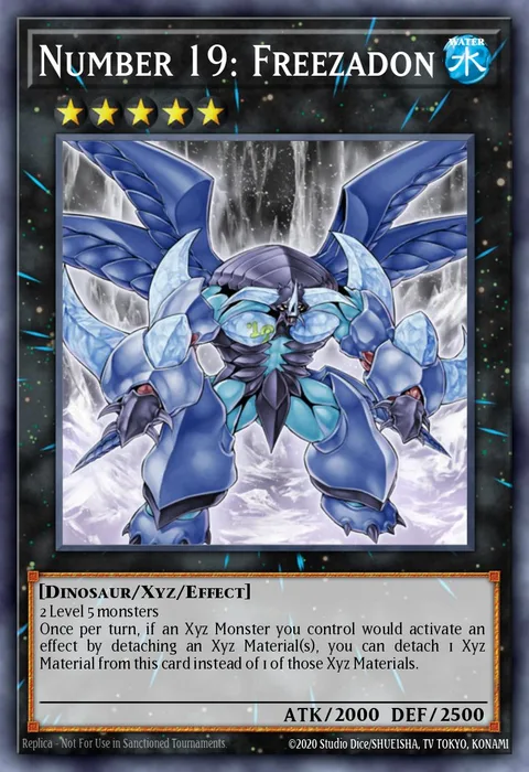 Number 19: Freezadon trading card