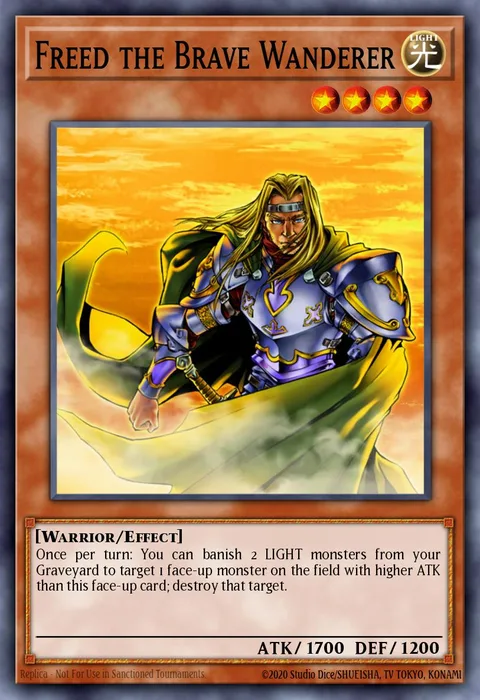 Freed the Brave Wanderer trading card