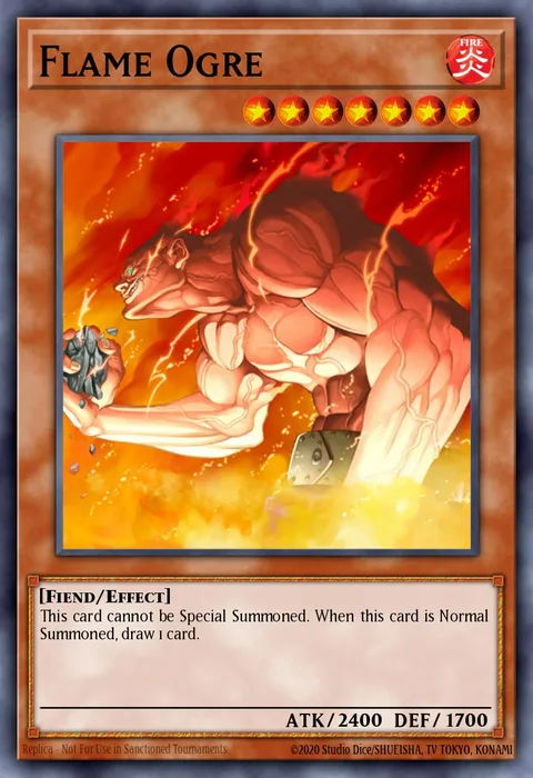 Flame Ogre trading card