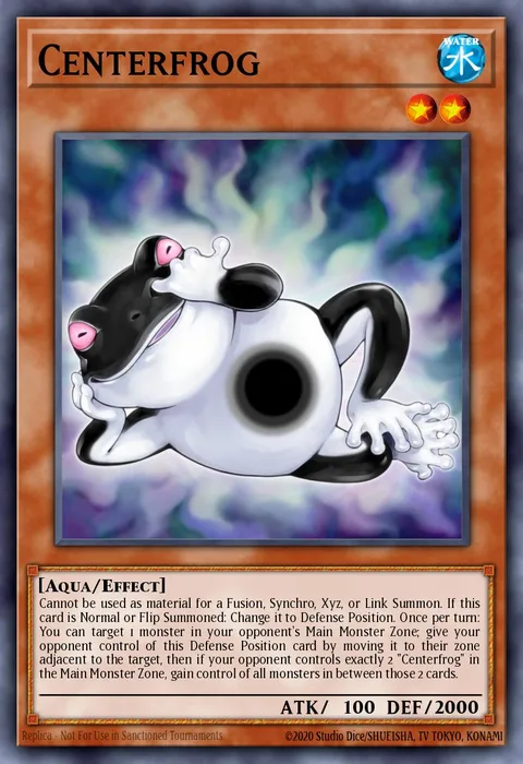 Centerfrog trading card