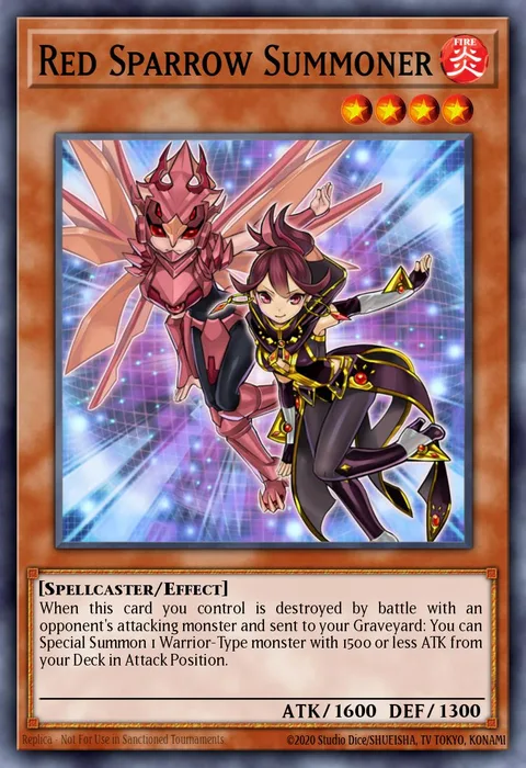 Red Sparrow Summoner trading card