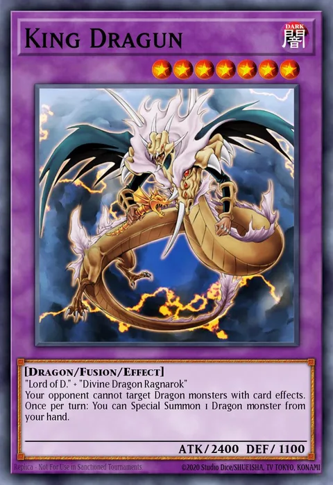 King Dragun trading card