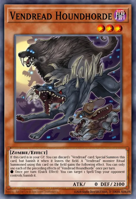 Vendread Houndhorde trading card