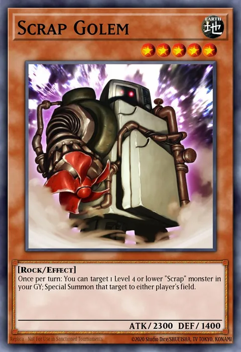 Scrap Golem trading card