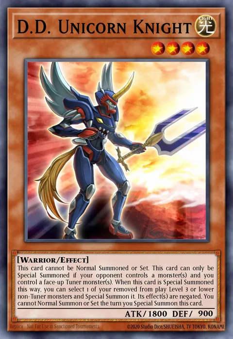 D.D. Unicorn Knight trading card