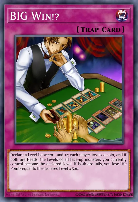 BIG Win!? trading card