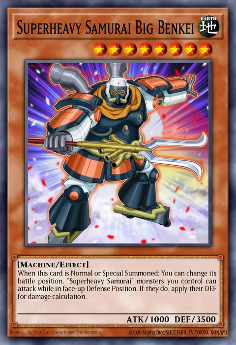 Superheavy Samurai Big Benkei trading card