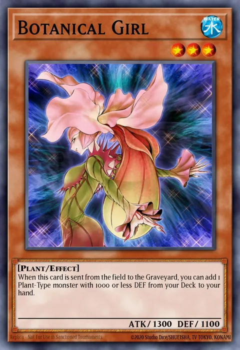 Botanical Girl trading card